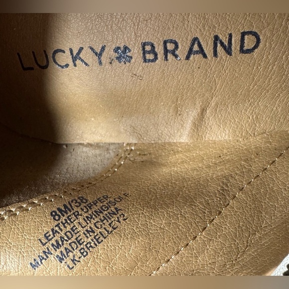 Lucky Brand Suede Brielley Side Zip Ankle Booties Womens Size 8 - Picture 10 of 12